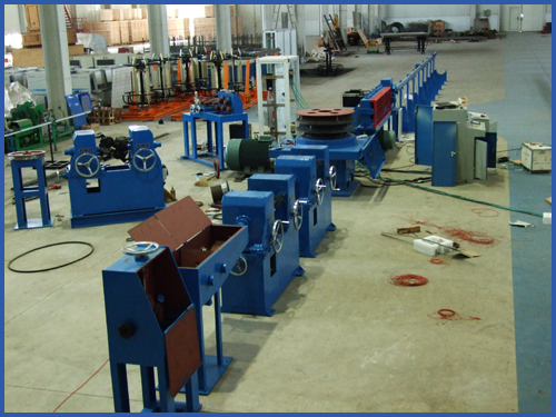 Cold rolling belt rib steel bar production line