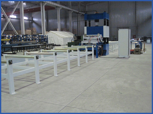 Steel frame pressure welding production line