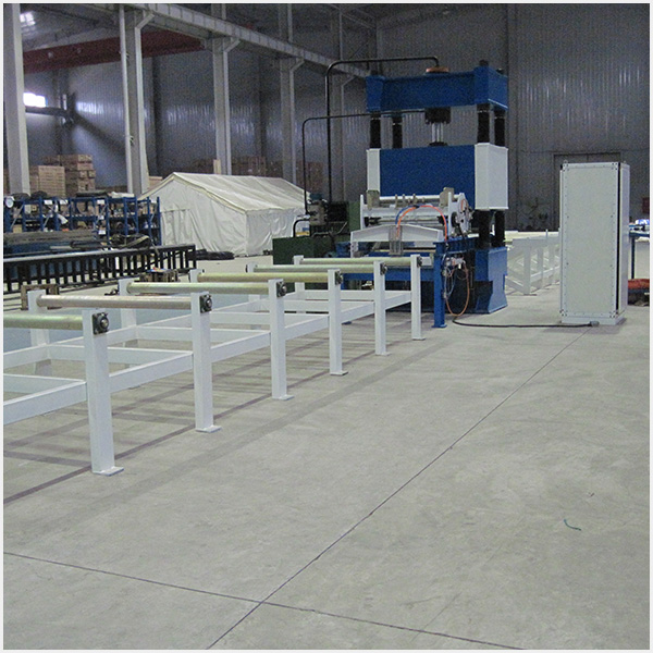 Steel frame press welder production line