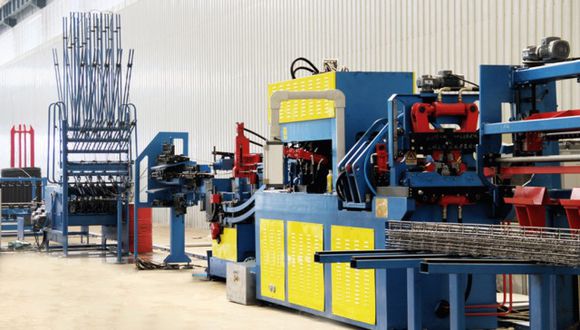 Steel bar truss welding production line